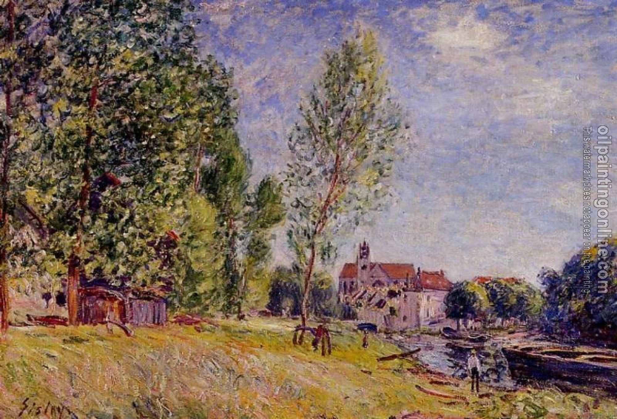 Sisley, Alfred - Matratat's Boatyard, Moret-sur-Loing